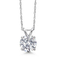 1.00 CTW Lab-Grown Round Diamond Solitaire Pendant in Solid 14K Gold – F Color, VS Clarity, AGI Certified