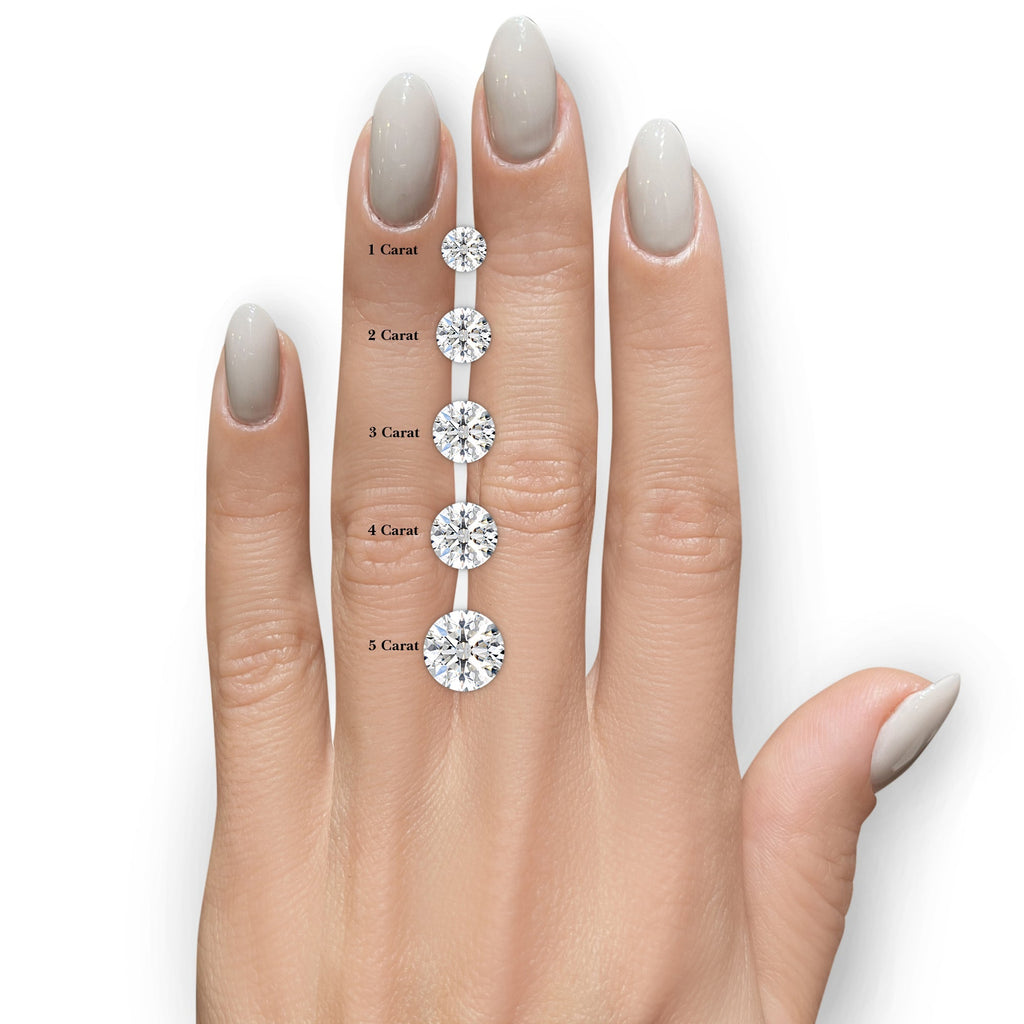 AGI Certified Lab-Grown Diamond Stud Earrings | 2 or 3 CTW | G Color VS Clarity | 14K Gold