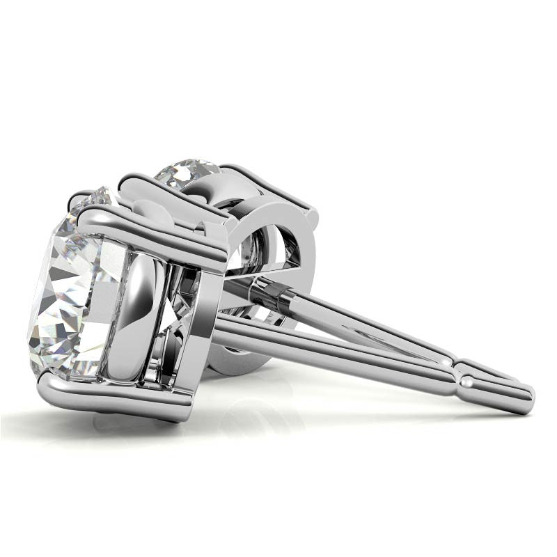 3.00 CTW Lab Grown Diamond Stud Earrings | 14k Gold | G-VS Round Cut | AGI Certified