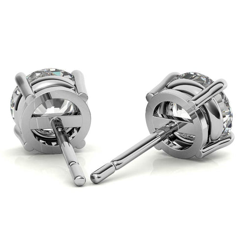 0.50 CTW Lab Grown Diamond Stud Earrings | G-VS Clarity | 14K White or Yellow Gold